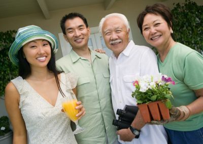Happy Asian Family